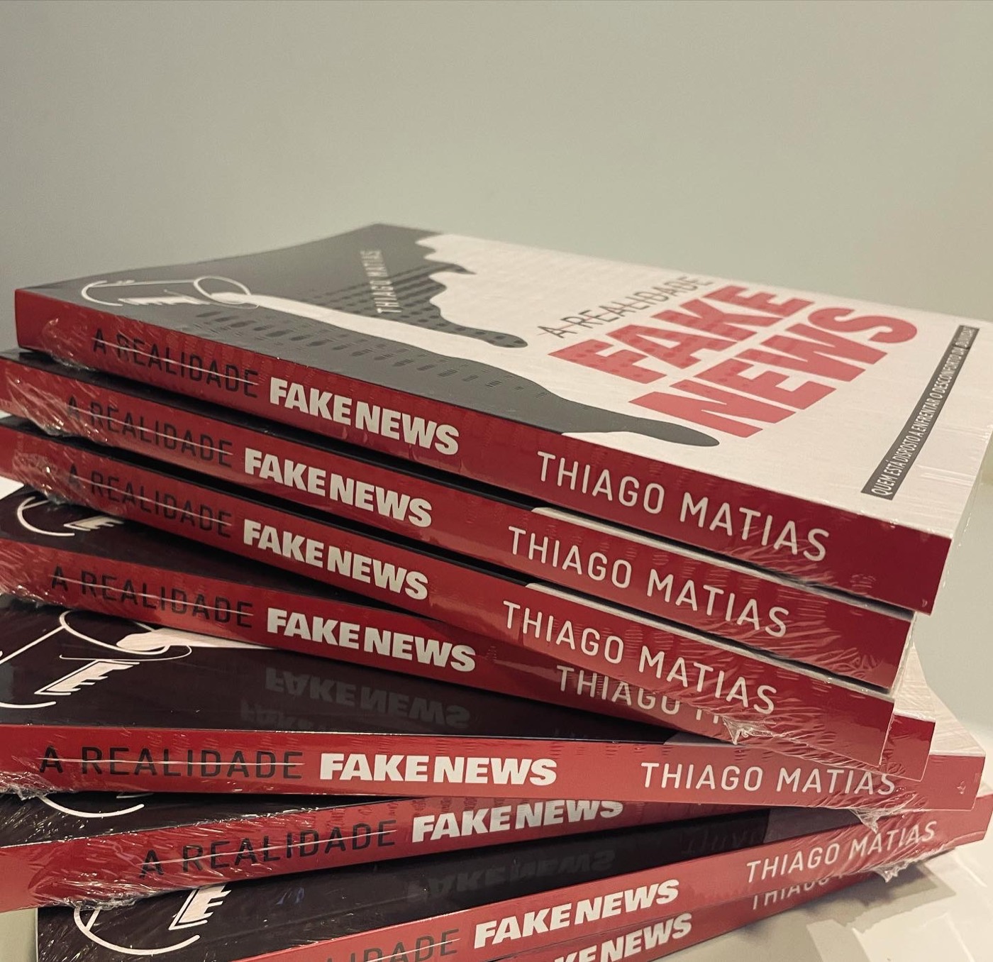 Pilha do livro A Realidade Fake News